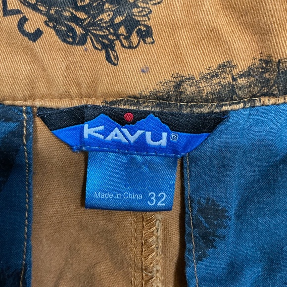 KAVU Chilliwack Printed Canvas Shorts – Nautical Caramel Print – Men’s Size 32 - Picture 7 of 8